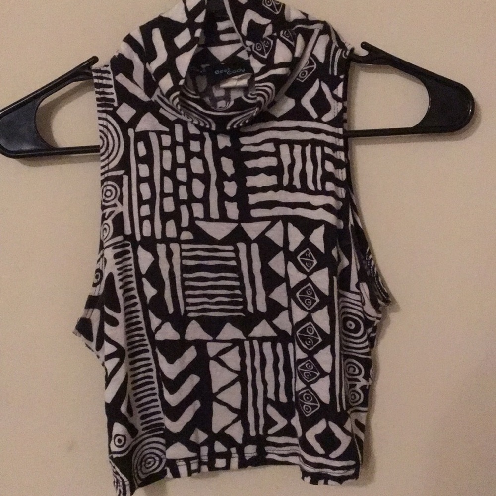 Black and White crop top